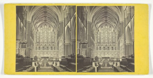 Worcester Cathedral - The Choir, Mid 19th century. Creator: George Washington Wilson.