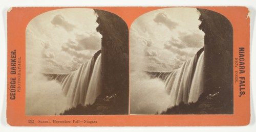 Sunset, Horseshoe Fall - Niagara, 1850/94. Creator: George Barker.