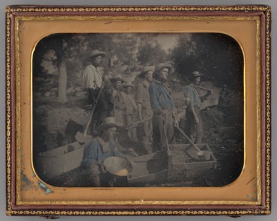 Untitled [gold miners], 1853.  Creator: George Howard Johnson.