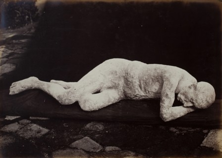 Body Cast from Pompeii, 1880. Creator: Giorgio Sommer.