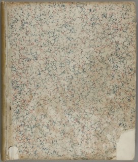 Untitled [marbled endpaper from a book], 1860/1900. Creator: Unknown.