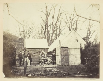 Residence Chief Quartermaster Third Army Corps, Brandy Station, December 1863. Creator: James Gardner.