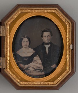 Untitled (Portrait of Man and Woman), 1855. Creators: James Presley Ball, James Presley Ball & Thomas.