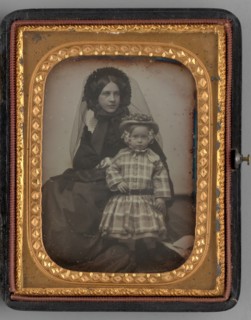 Untitled (Portrait of Seated Woman and Child), 1855. Creator: John Adams Whipple.