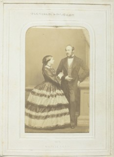 The Queen and Prince Consort, 1861. Creator: John Jabez Edwin Mayall.