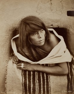 Zuni, Watching, 1879/81. Creator: John Karl Hillers.