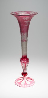 Vase, Bohemia, c. 1850. Creator: Bohemia Glass.