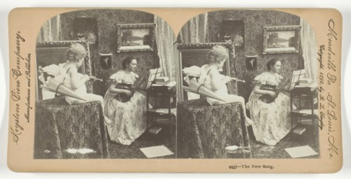 The New Song, 1899. Creator: Keystone View Company.