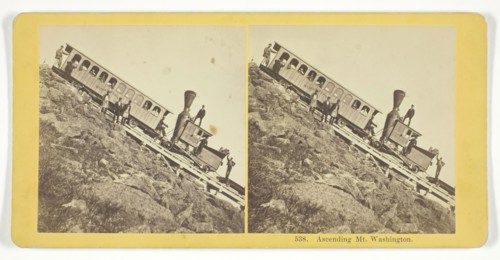 Ascending Mt. Washington, 1855/75. Creators: Kilburn Brothers, BW Kilburn.