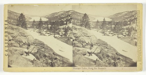 Donner Lake, from the Summit, 1865. Creator: Lawrence & Houseworth.