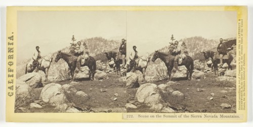 Scene on the Summit of the Sierra Nevada Mountains, California, 1864. Creator: Lawrence & Houseworth.