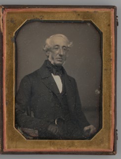 Untitled (Portrait of a Seated Man Wearing an Ascot Tie), 1847. Creator: Marcus Aurelius Root.