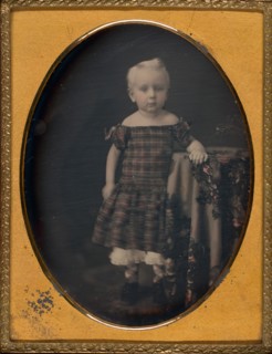 Untitled (Portrait of a Child), 1839/60. Creator: Mathew Brady.