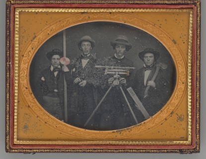 Untitled (Group Portrait of Surveyors), 1855. Creator: McDonell & Co..