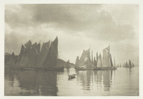 Brixham Trawlers, c. 1889, printed October 1889. Creator: Joseph Gale.