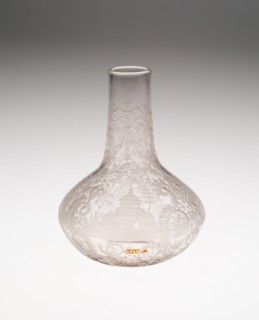 Bottle, Bohemia, Mid 18th century. Creator: Bohemia Glass.