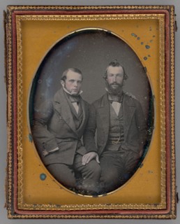 Untitled (Portrait of Two Men), 1855. Creator: Robert H. Vance.