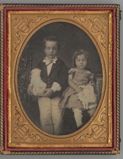 Untitled (Portrait of a Boy and Girl), 1855. Creator: Rufus Anson.