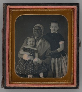 Untitled (Portrait of a Woman with Two Children), 1850s. Creator: Samuel Van Loan.