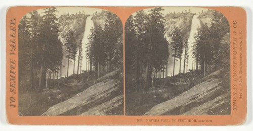 Nevada Fall, 700 Feet High, Near View, 1860/69. Creator: Lawrence & Houseworth.
