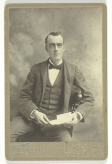 Untitled (Portrait of Seated Man), 1880/1899. Creator: Thompson Studio.