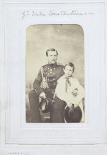Grand Duke Constantine and Son, 1860-69. Creator: Verry Fils.
