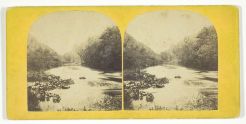 The Rock called "Dovedale Church," In the distance, mid-19th century. Creator: W. Woodward.