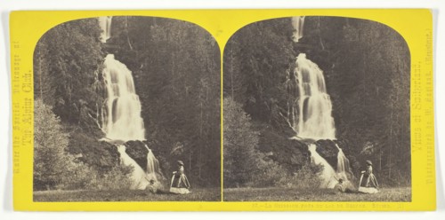 Le Giesbach Près du Lac de Brienz. Suisse, 1850/65. Creator: William England.