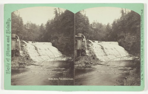 Rocky Fall, Ithaca Gorge, late 19th century. Creator: William Frear.