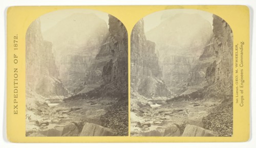 The mouth of Kanab Creek. The beds of the Colorado River and its tributary here lie in gorges..., 18 Creator: William H. Bell.