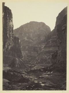 Cañon of Kanab Wash, Colorado River, Looking South, 1872. Creator: William H. Bell.