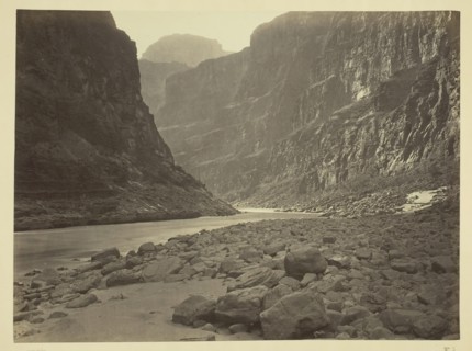 Colorado River, Mouth of Kanab Wash, Looking West, 1872. Creator: William H. Bell.