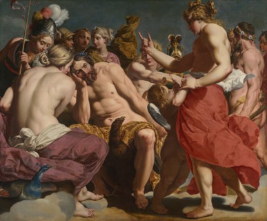 Jupiter Rebuked by Venus, c. 1612/13. Creator: Abraham Janssens.