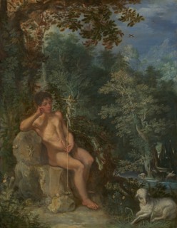 Saint John the Baptist in the Wilderness, c. 1602/03. Creator: Adam Elsheimer.
