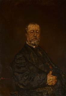 Portrait of Monsieur Rouland, c. 1875. Creator: Adolphe Monticelli.