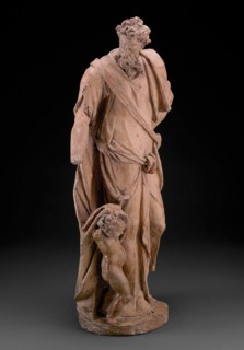 One of the Set of the Four Evangelists: Matthew, modeled c. 1580. Creator: Alessandro Vittoria.