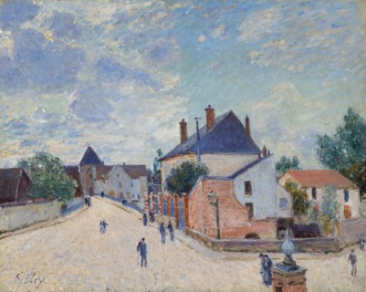 Street in Moret, c. 1890. Creator: Alfred Sisley.
