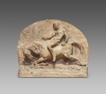 Fall of a Cavalier, 1831. Creator: Antonin-Marie Moine.
