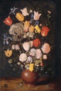 Bouquet of Flowers in an Earthenware Vase, c. 1610. Creator: Anthony van Dyck.