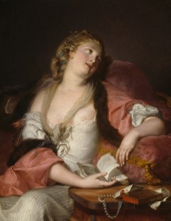 Lady Reading the Letters of Heloise and Abelard, c. 1780. Creator: Bernard d'Agesci.