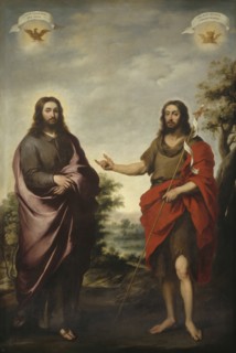 Saint John the Baptist Pointing to Christ, c. 1655. Creator: Bartolomé Esteban Murillo.