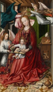 Virgin and Child Crowned by Angels, 1490/95. Creator: Colyn de Coter.