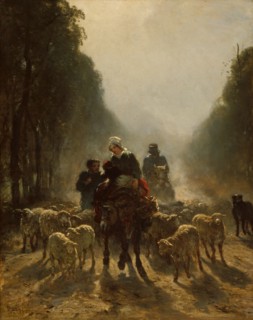 The Road to Market, 1858/59. Creator: Constant Troyon.