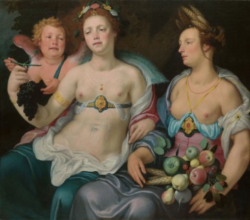 Venus, Cupid and Ceres, 1604. Creator: Cornelis Cornelisz van Haarlem.