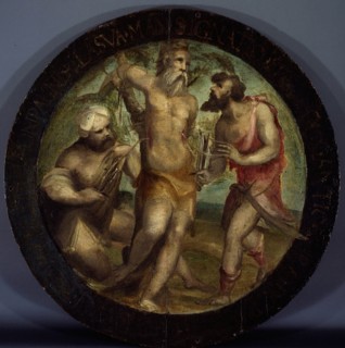 Saint Ignatius of Antioch Disemboweled by Trajan's Torturers, 1525/27. Creator: Domenico Beccafumi.