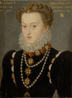 Portrait of Elizabeth of Austria, Wife of King Charles IX of France, after 1571. Creator: Francois Clouet.