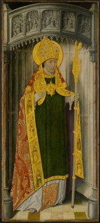 Altarpiece from Thuison-les-Abbeville: Saint Honoré, 1490/1500. Creator: Unknown.