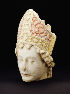 Head of a Bishop, c. 1500. Creator: Unknown.