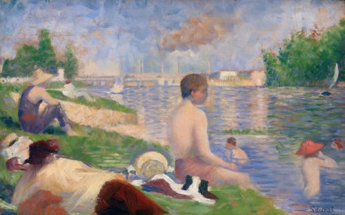 Final Study for "Bathers at Asnières", 1883. Creator: Georges-Pierre Seurat.