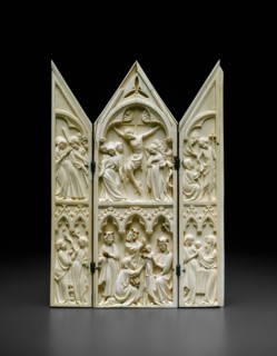 Triptych with Scenes from the Life of Christ, 1350/75. Creator: Unknown.